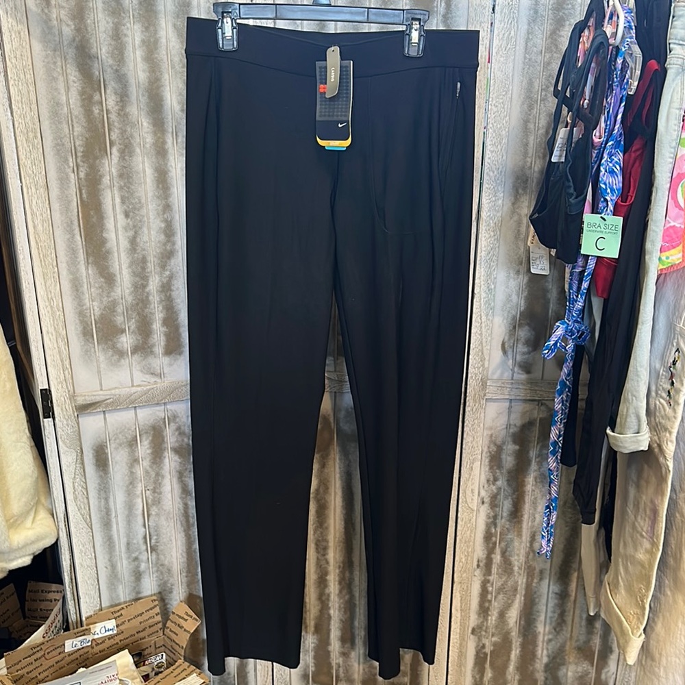 Nike Black Straight-Leg Trousers NWT